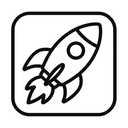 icon_finance_rocket_line_art icon preview