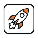 icon_finance_rocket_thin icon preview