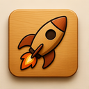 icon_finance_rocket_wooden icon preview