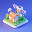 icon_finance_satellite_3d_isometric icon preview