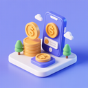 icon_finance_smartphone_3d_isometric icon preview