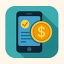 icon_finance_smartphone_flat_design icon preview