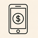 icon_finance_smartphone_minimal_outline icon preview