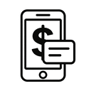 icon_finance_smartphone_monochrome icon preview