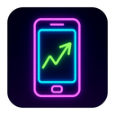 icon_finance_smartphone_neon icon preview