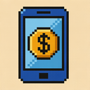 icon_finance_smartphone_pixel_art icon preview