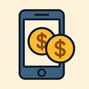 icon_finance_smartphone_vector icon preview