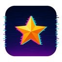 icon_finance_star_digital_glitch icon preview