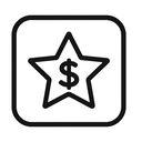 icon_finance_star_monochrome icon preview