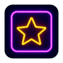 icon_finance_star_neon icon preview