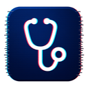 icon_finance_stethoscope_digital_glitch icon preview
