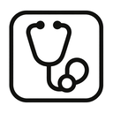 icon_finance_stethoscope_monochrome icon preview