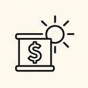 icon_finance_sun_line_art icon preview