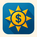 icon_finance_sun_sharp_edges icon preview