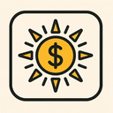 icon_finance_sun_symmetrical icon preview