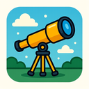 icon_finance_telescope_cartoon icon preview