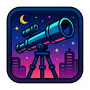 icon_finance_telescope_cyberpunk icon preview