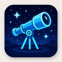 icon_finance_telescope_futuristic icon preview