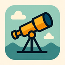 icon_finance_telescope_geometric icon preview