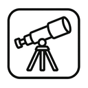 icon_finance_telescope_line_art icon preview
