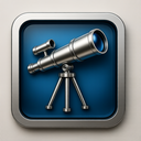 icon_finance_telescope_metallic icon preview