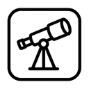 icon_finance_telescope_monochrome icon preview