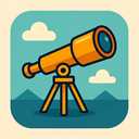 icon_finance_telescope_origami icon preview