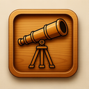 icon_finance_telescope_wooden icon preview