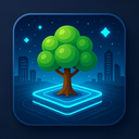 icon_finance_tree_futuristic icon preview