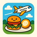icon_food_airplane_cartoon icon preview