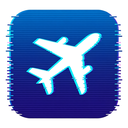 icon_food_airplane_digital_glitch icon preview