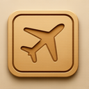 icon_food_airplane_embossed icon preview
