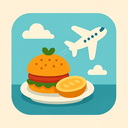 icon_food_airplane_flat_pastel icon preview