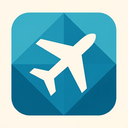 icon_food_airplane_geometric icon preview