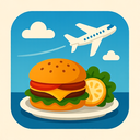 icon_food_airplane_iconic icon preview