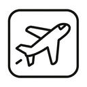 icon_food_airplane_line_art icon preview