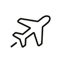 icon_food_airplane_minimal_outline icon preview