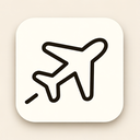 icon_food_airplane_minimalist icon preview