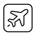 icon_food_airplane_outline icon preview