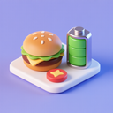icon_food_battery_3d_isometric icon preview