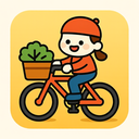 icon_food_bicycle_cartoon icon preview