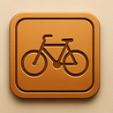 icon_food_bicycle_embossed icon preview