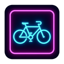 icon_food_bicycle_neon icon preview