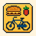 icon_food_bicycle_pixel_art icon preview