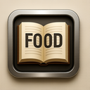 icon_food_book_metallic icon preview