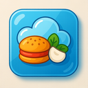 icon_food_cloud_glassy icon preview