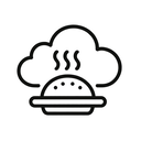 icon_food_cloud_line_art icon preview