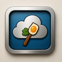 icon_food_cloud_metallic icon preview