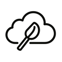 icon_food_cloud_monochrome icon preview