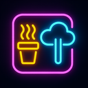 icon_food_cloud_neon icon preview